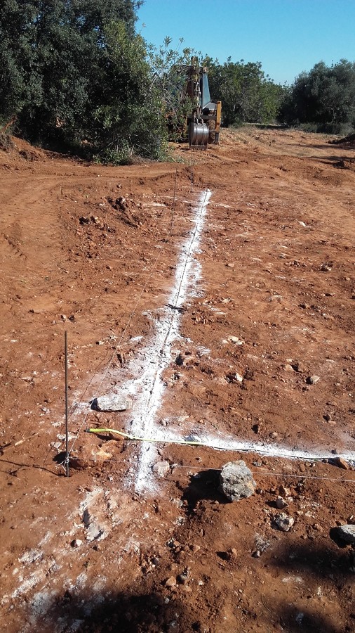 Replanteo y excavacion