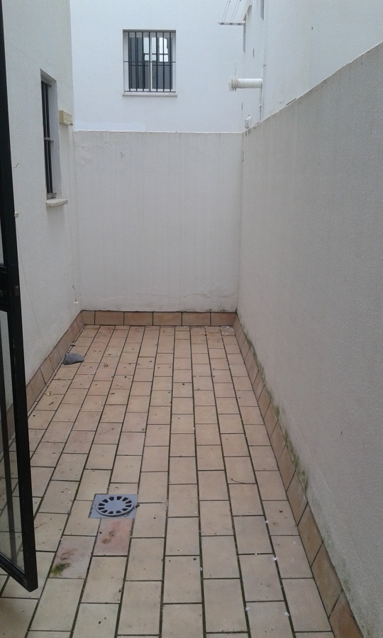 resanado y enlucido de terrasa interior