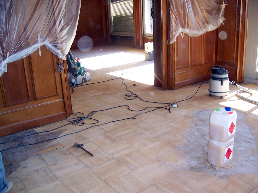 Restauración de parquet en Olmo