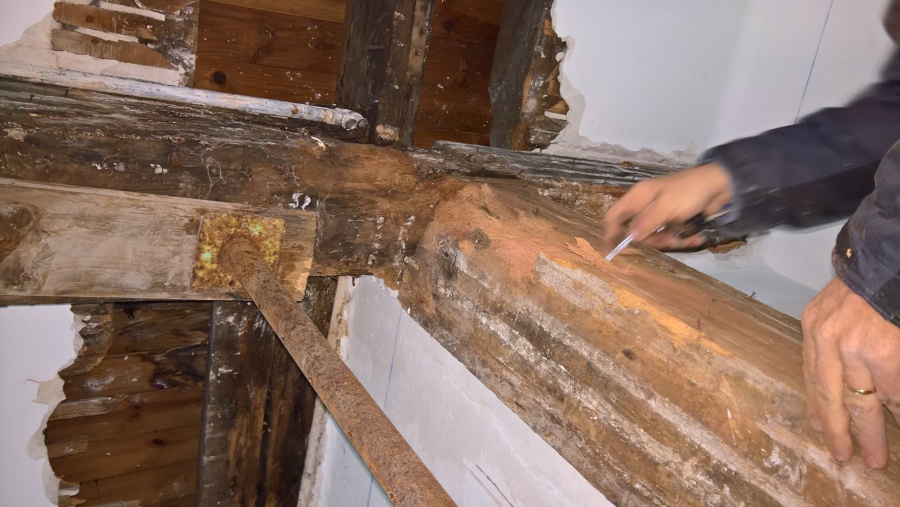 Restauración de vigas y pilares de madera