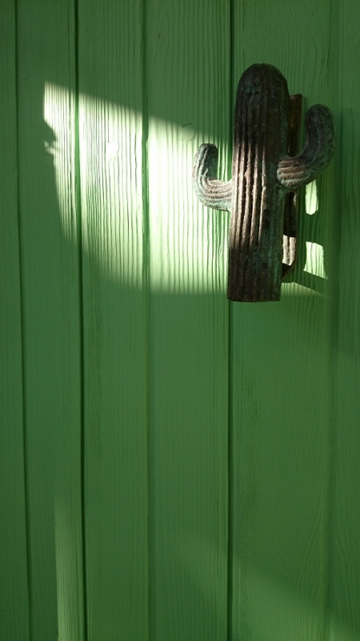 Restauración puerta con efecto rústico