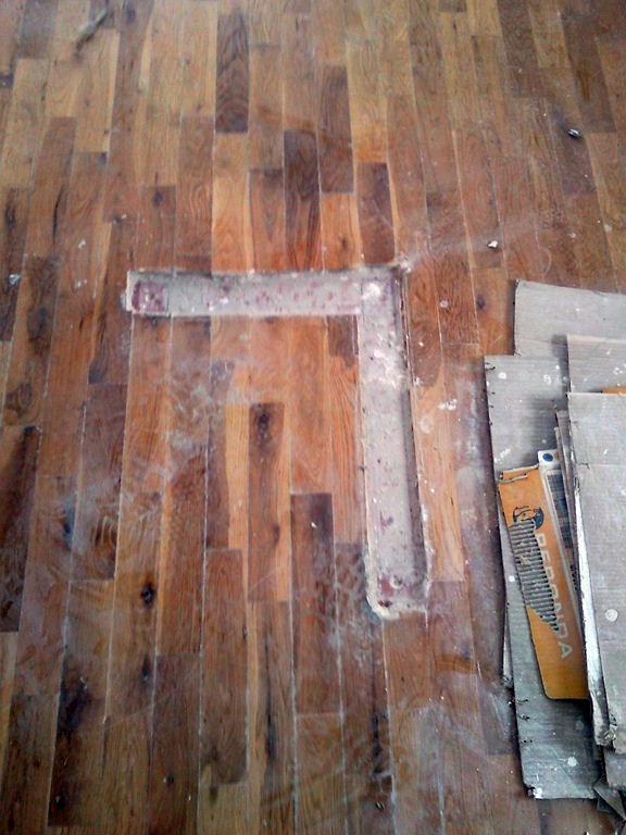 RESTAURACIÓN TABLILLA ROBLE CON NUDOS