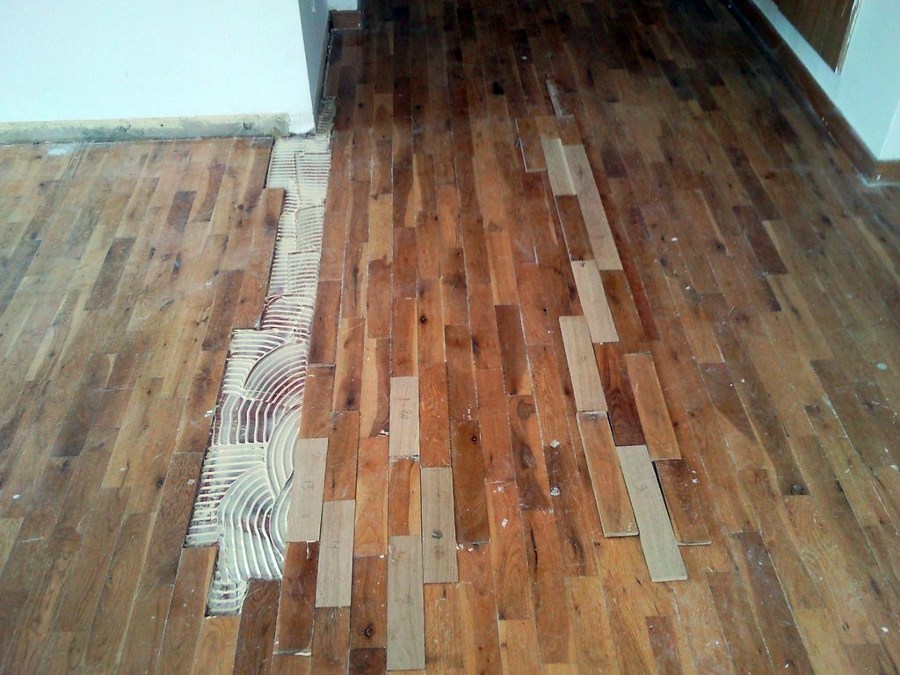 RESTAURACIÓN TABLILLA ROBLE CON NUDOS