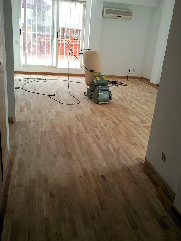 RESTAURACIÓN TABLILLA ROBLE CON NUDOS