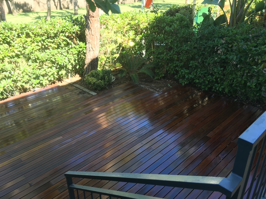 RESTAURACION TARIMA EXTERIOR DE IPE