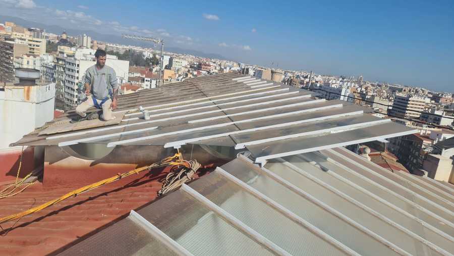 restauración y sellado de claraboyas