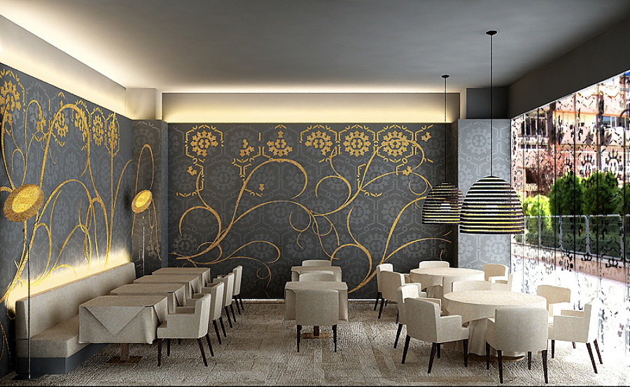 Restaurante "El porton del Duque"  Madrid, proyecto de Tomas Alía.