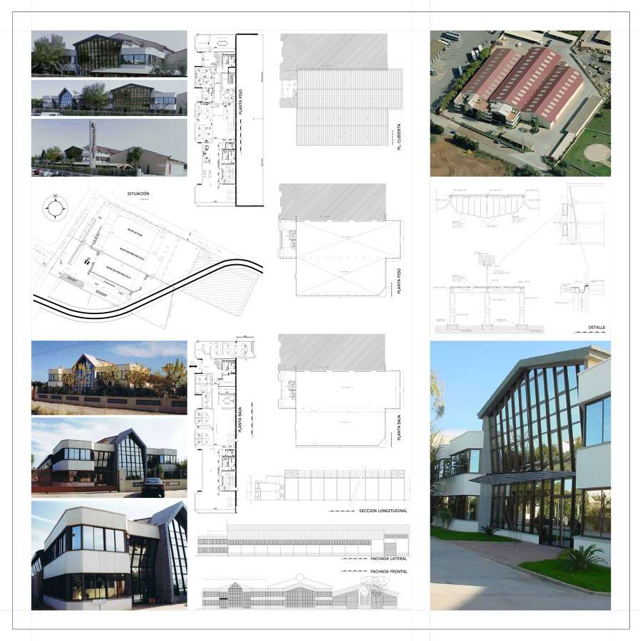 Resumen gráfico del proyecto de naves y oficinas