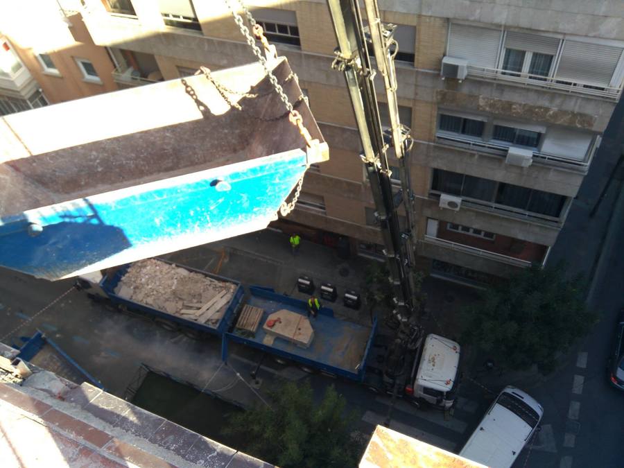 Retirada de escombros