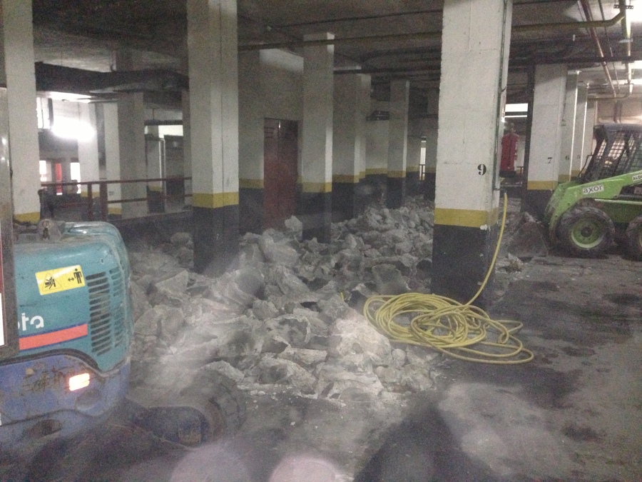 Retirada de escombros