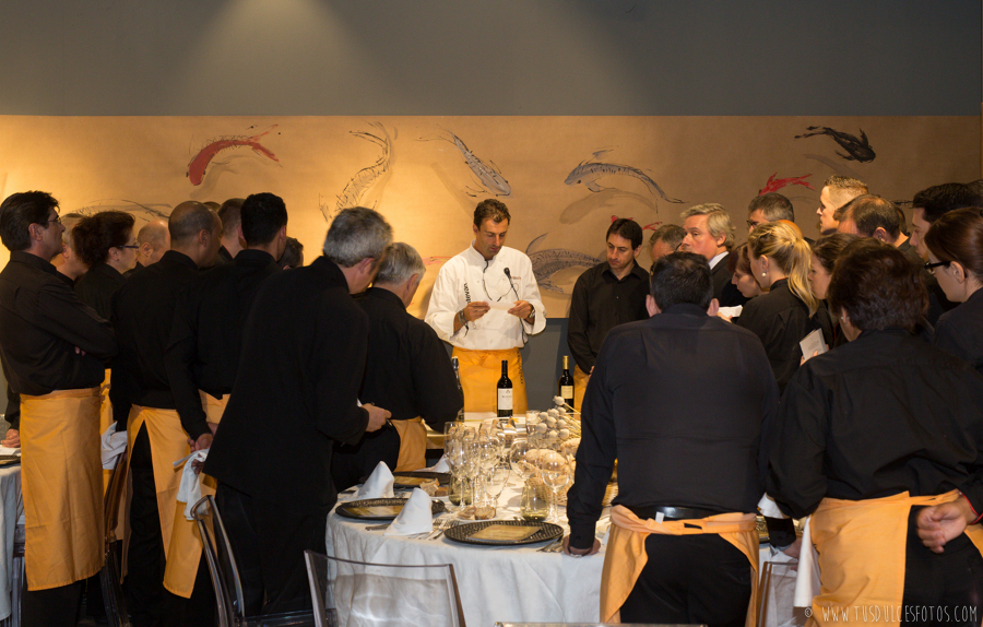 Reunión camafeos con uno de los chefs