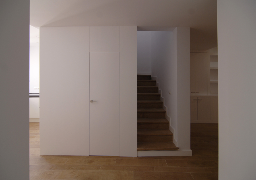 Revestido escalera y baño