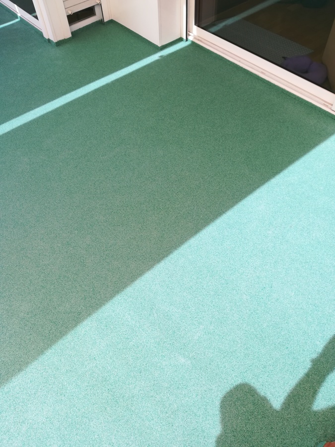 Revestimiento de terraza con cuarzo proyectado