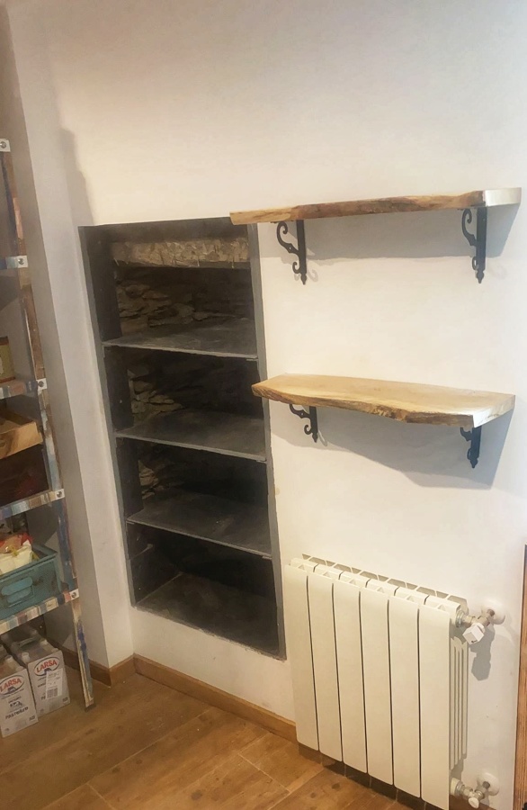 Revestimiento estanteria pizarra