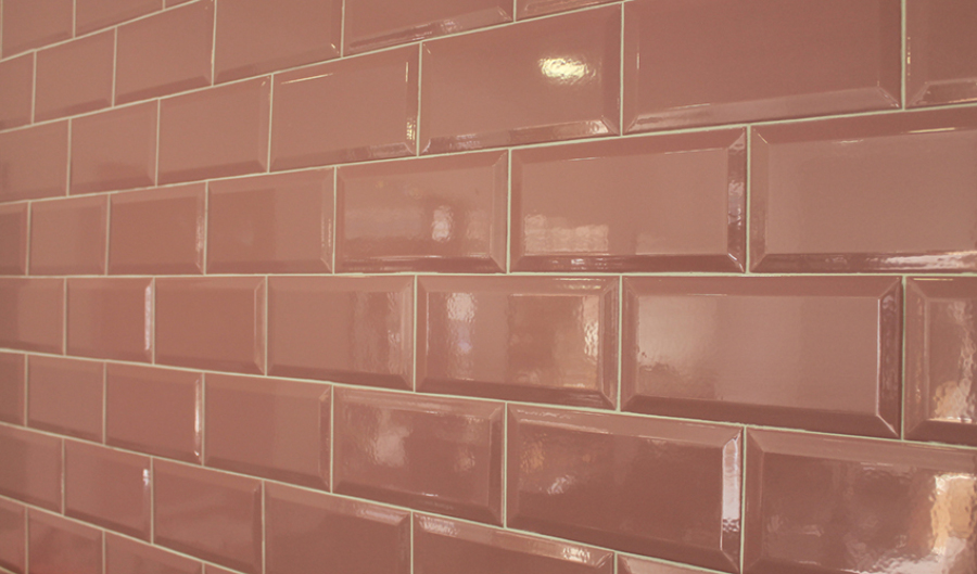 Revestimiento metro rosa palo