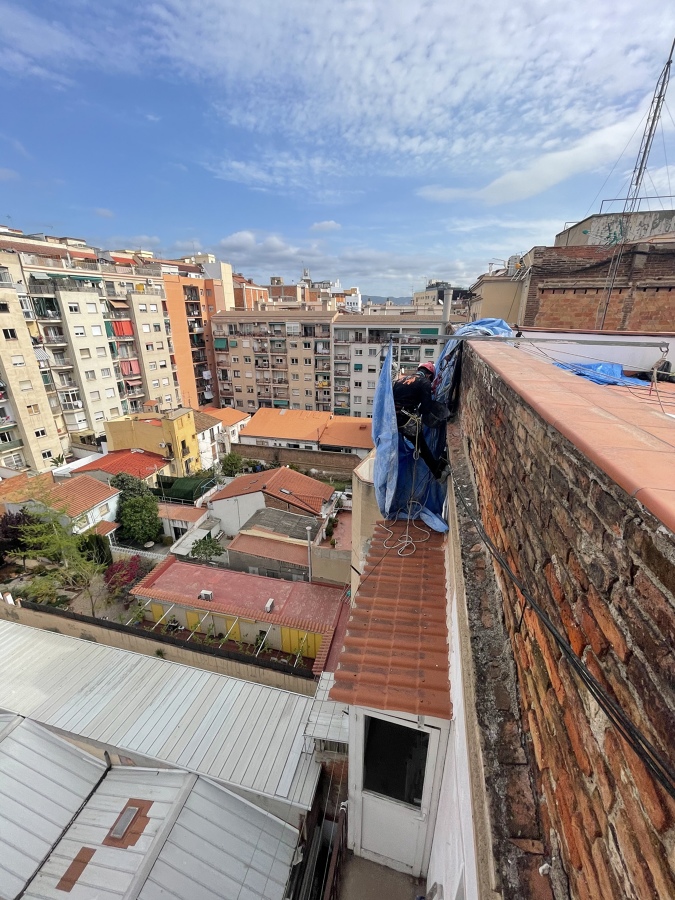 Revoque de 36 m² de mortero cal