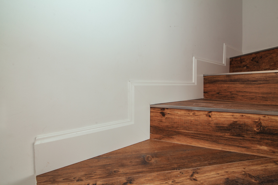 Rodapíe en escalera