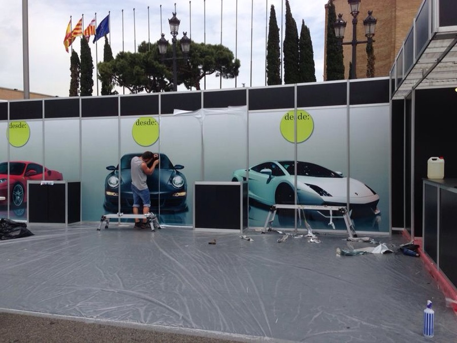 Rotulacion de stand en fira de barcelona