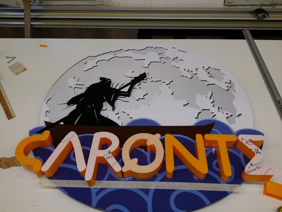 Rótulo Bar Caronte Salou