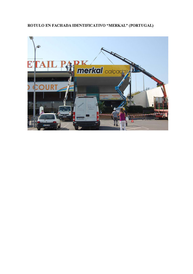 ROTULO MERKAL CALZADOS EN PORTIMAO
