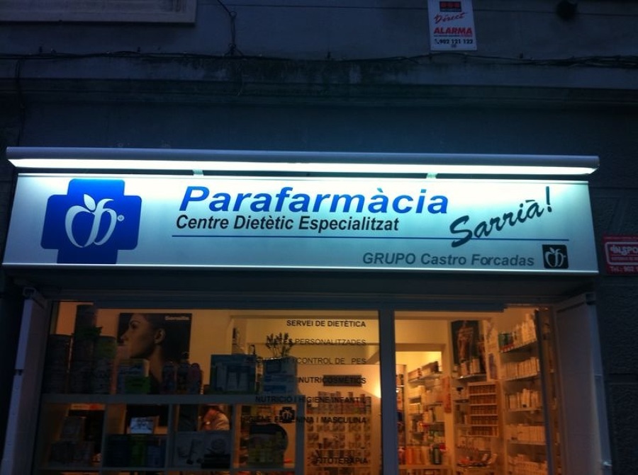 Rótulo parafarmacia 