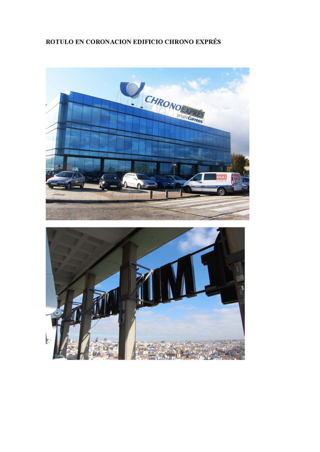 ROTULOS CRONO EXPRESS EN COSLADA-MADRID
