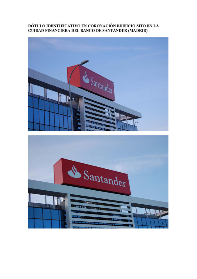 ROTULOS EN CIUDAD FINANCIERA DEL SANTANDER EN BOADILLA-MADRID
