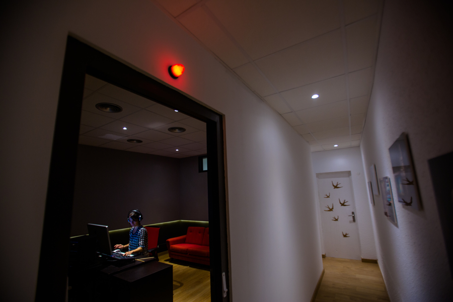 Sala de control. Vista exterior