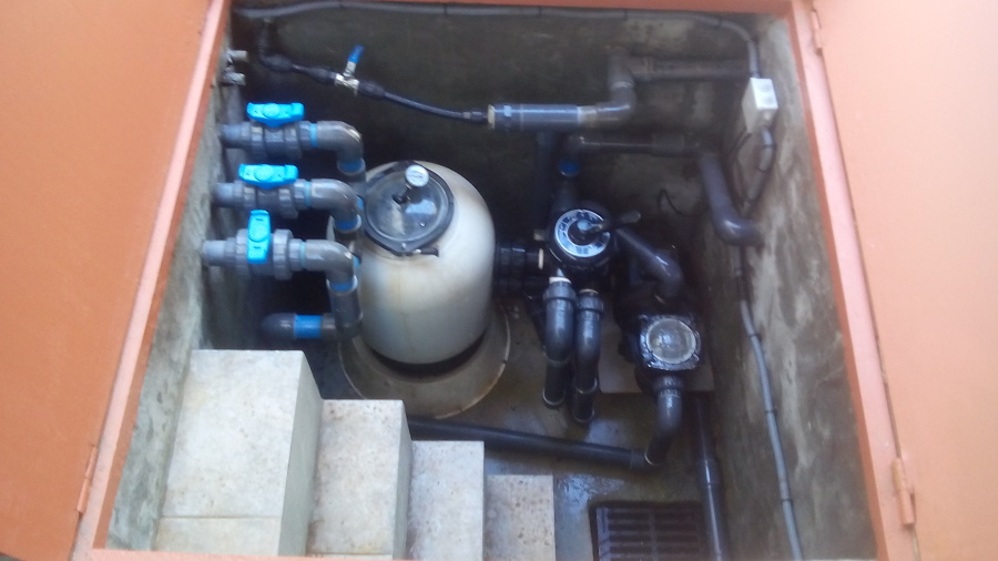 Sala de depuración reformada.