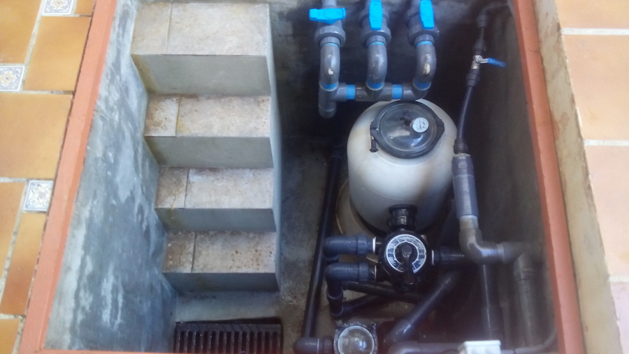 Sala de depuración reformada.