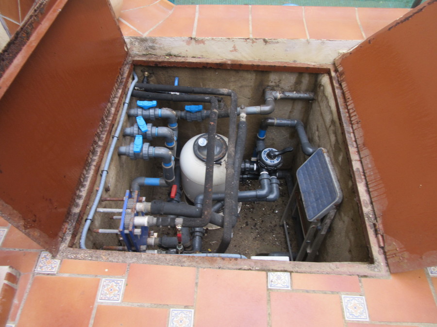 Sala de depuración sin reformar.