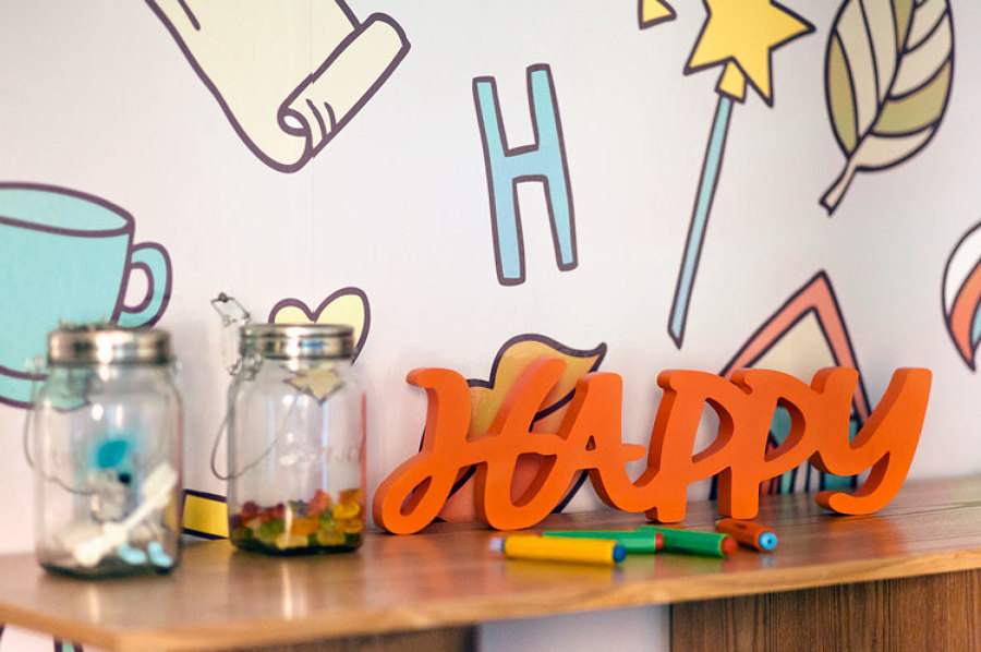 Sala de espera infantil. Detalles.