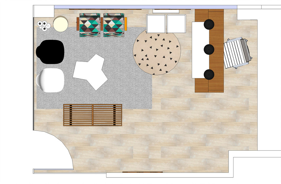 Sala de espera. Planta