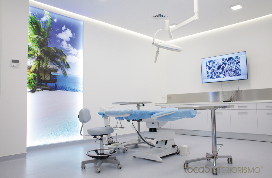 Sala de Injertos capilares de la clínica.