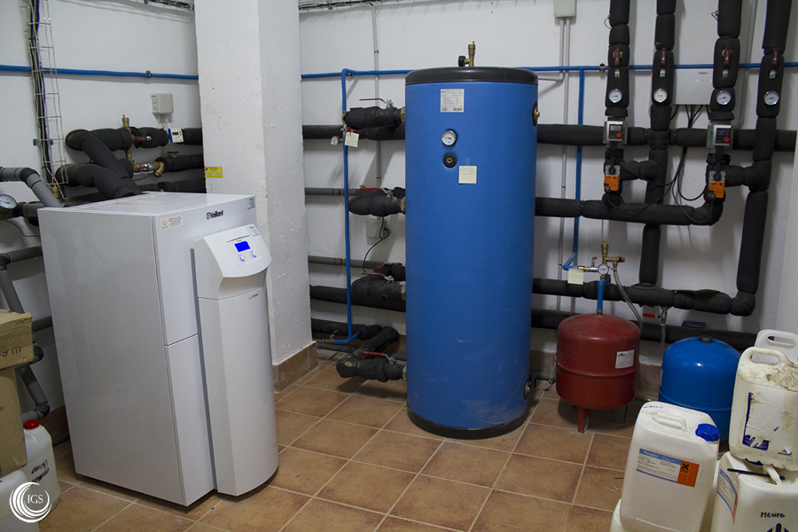 Sala técnica geotermia