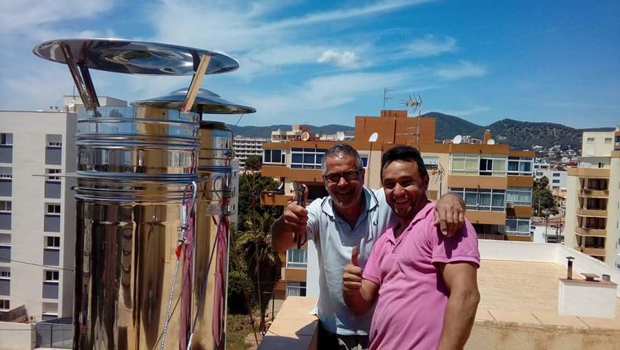 Salidas de humos terminada