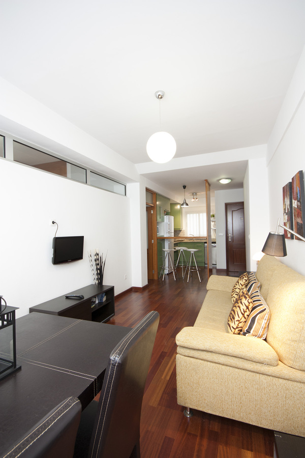 Salón abierto a la cocina