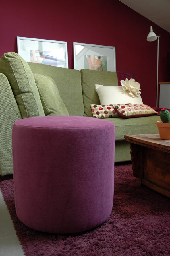 Salón abuhardillado.