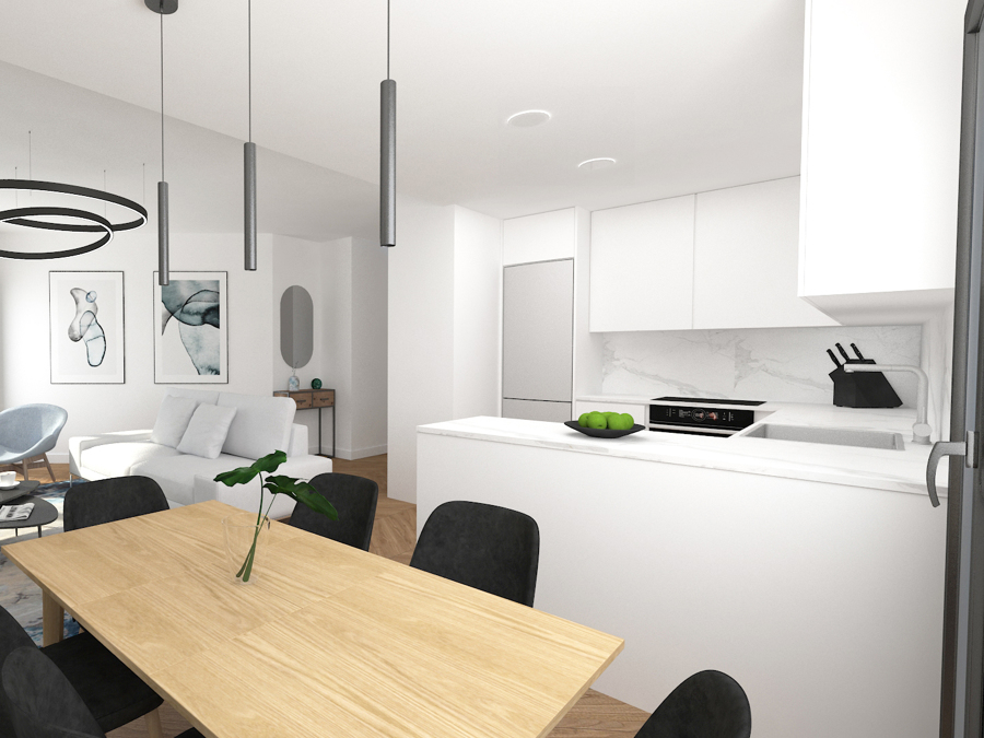 Salón-cocina-comedor