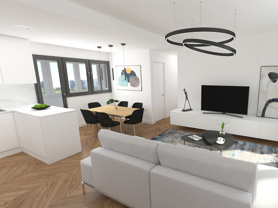 Salón-cocina-comedor