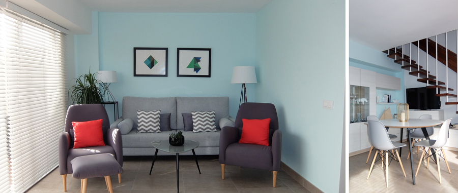 Salón-Comedor azulón