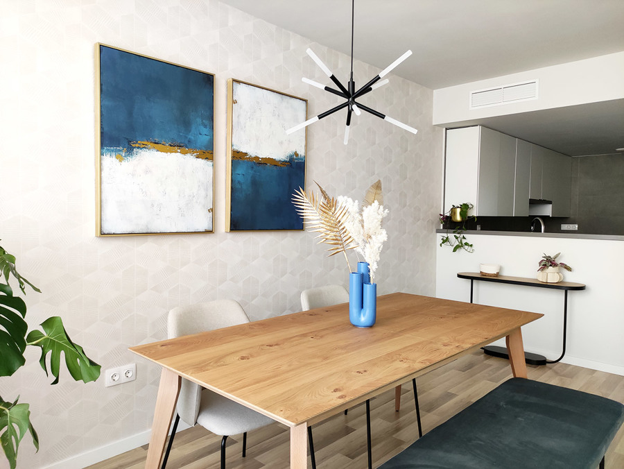 Salón-comedor abierto