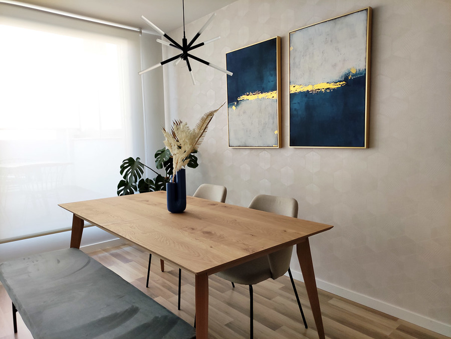 Salón-comedor abierto