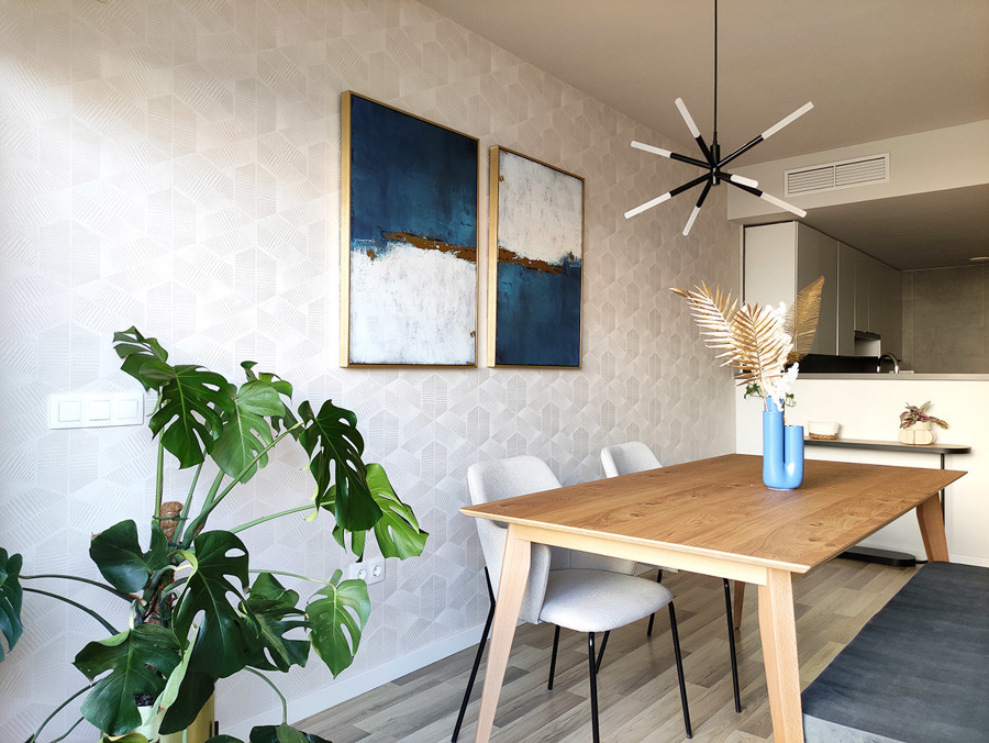 Salón-comedor abierto