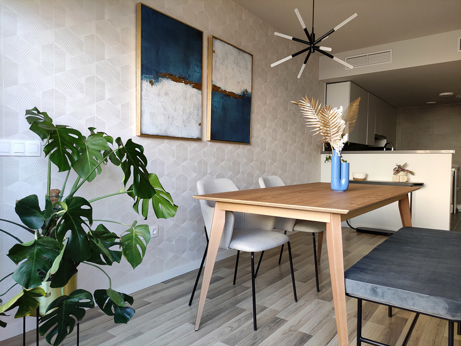 Salón-comedor abierto