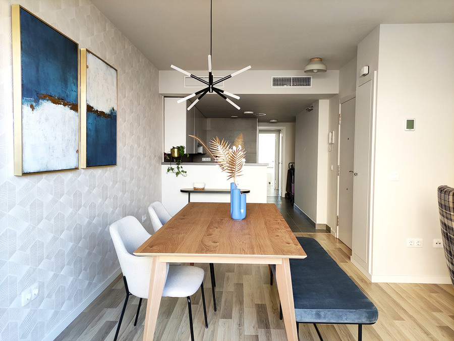 Salón-comedor abierto