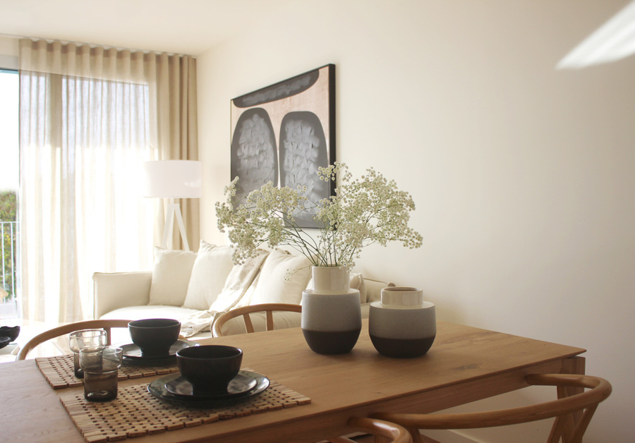 Salón / Comedor - Proyecto Piso Piloto Jardins de Llevant