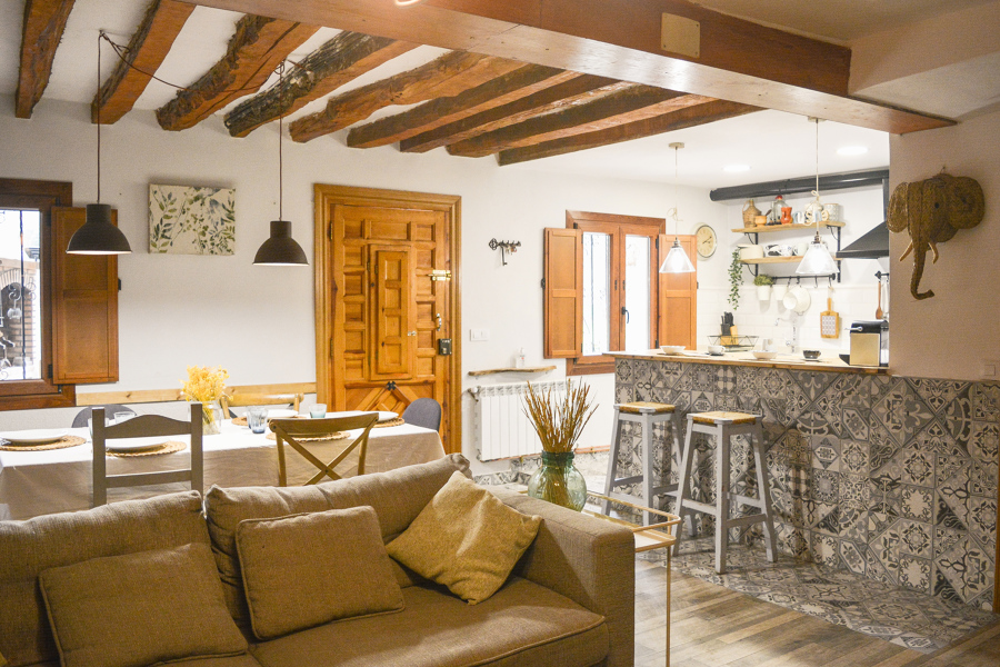 Salón comedor y cocina americana