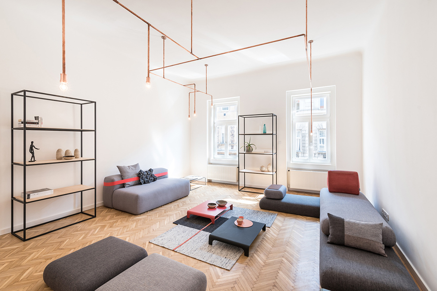 Salón con luz natural 