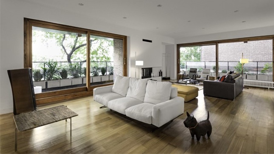 Salón con sala de estar